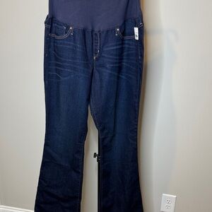 Women's Gap Maternity Dark Blue Jeans Size 18 Long